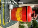 Gas / Fuel Safety Can, 5 Gallons with metal funnel / spout.