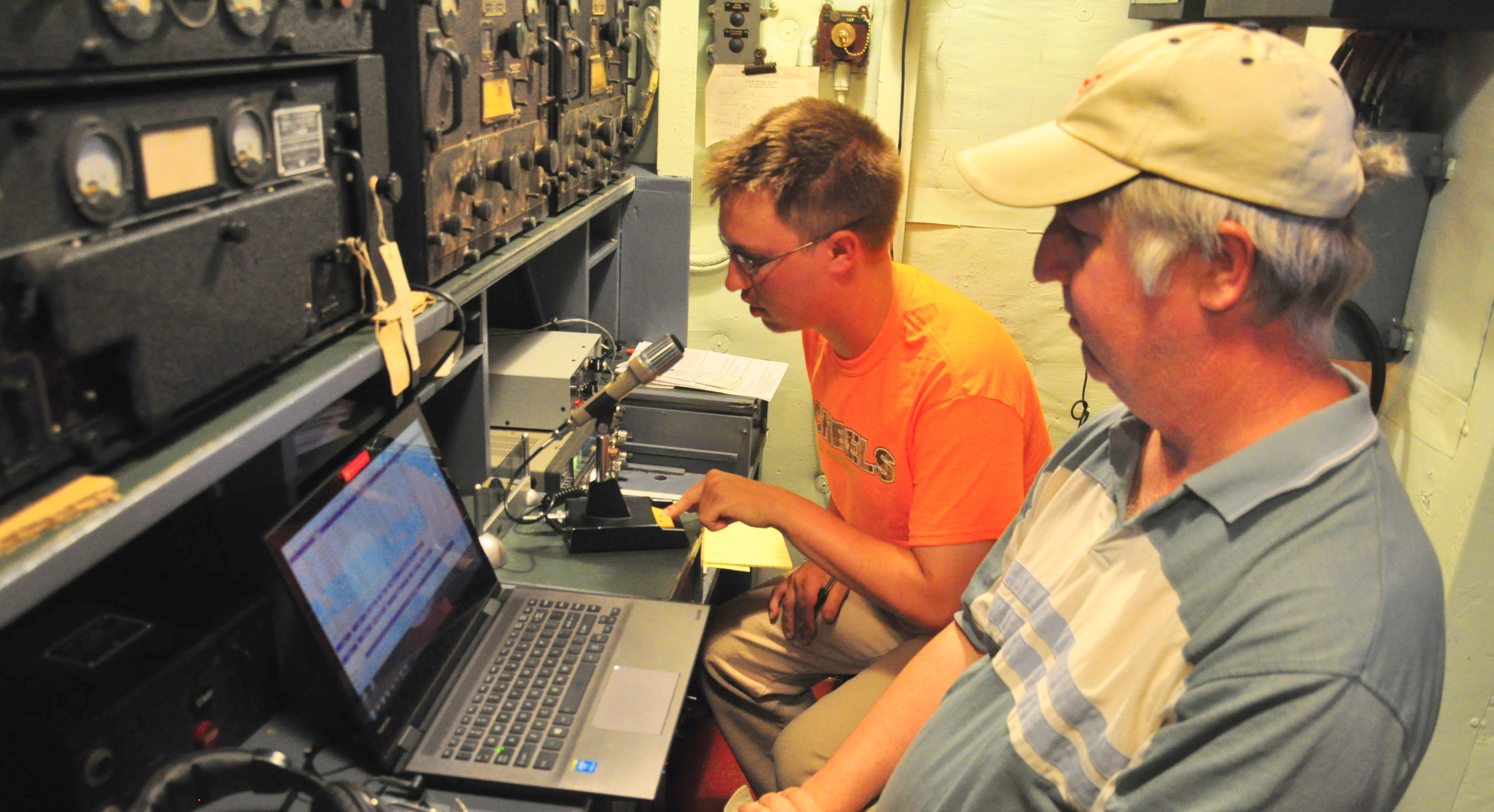 AARC Members on board USS Hazard 